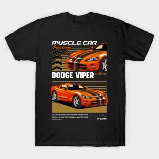 Iconic Viper SRT 10 Car T-Shirt